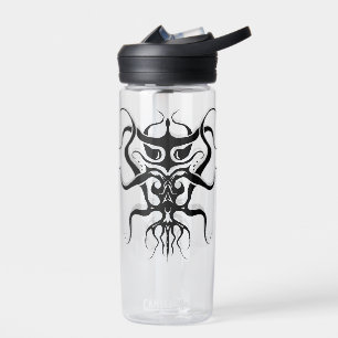 Botella De Agua Diseño de tatuajes tribales de especies exóticas -