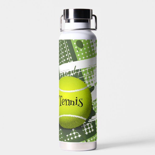 Botella De Agua Diseño de Tenis Tor Vacuum De Cobre Aislado (Atrás)