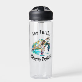 Botella De Agua Diseño de tortugas marinas