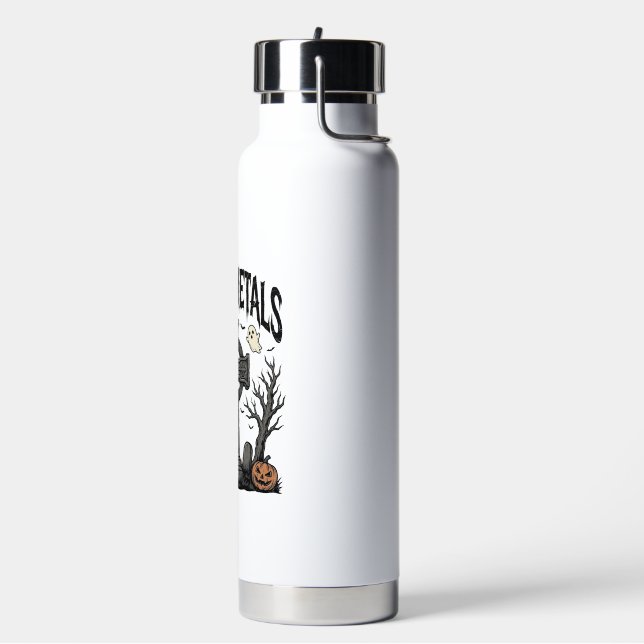 Botella De Agua Diseño de vector cementerio de Halloween de metale (Izquierda)