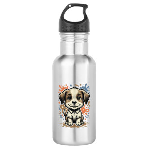 Botella De Agua Diseño de vector de grabado de salpicaduras de cac