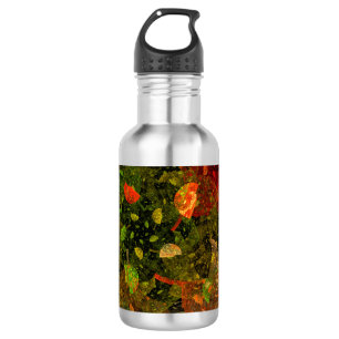Botella De Agua Diseño decorativo colorido de otoño