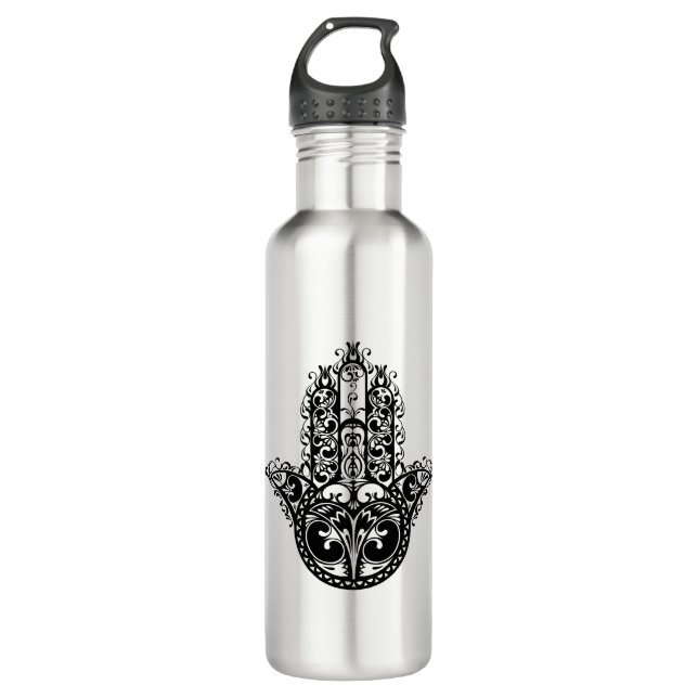 Botella De Agua Diseño decorativo de Hamsa (Anverso)