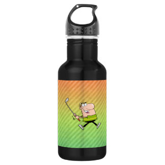 Botella De Agua Diseño del golfista del dibujo animado