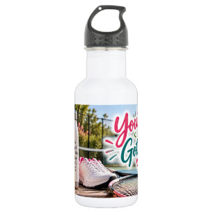Botella De Agua Diseño Deportivo Inspirador de Amor por el Tenis