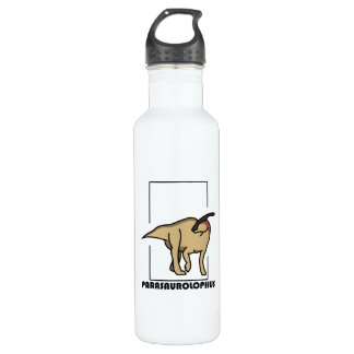 Botella de agua diseño dinosaurio Parasaurolophus