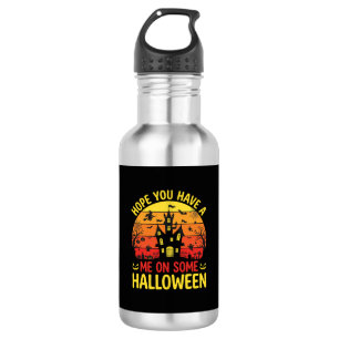 Botella De Agua Diseño divertido de casa embrujada de Halloween pa