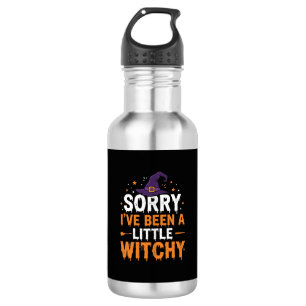 Botella De Agua Diseño divertido de cita de brujita de Halloween