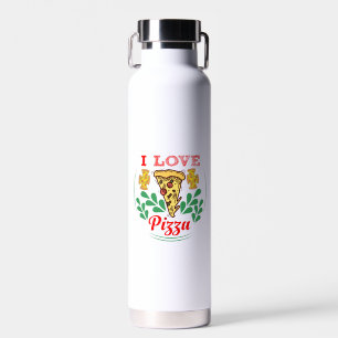 Botella De Agua Diseño divertido de Pizza Lover para fanáticos de