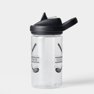 Botella De Agua Diseño Elegante Personalizado de Monograma de Golf