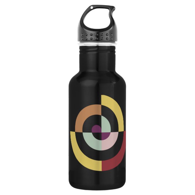 Botella De Agua Diseño espiral elegante (Anverso)