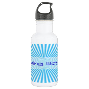 Botella De Agua diseño fresco de starbust azul