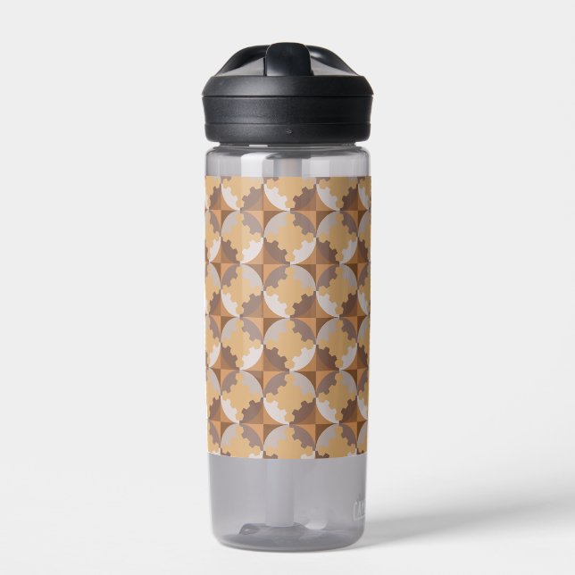 BOTELLA DE AGUA DISEÑO GEOMÉTRICO (Delante)