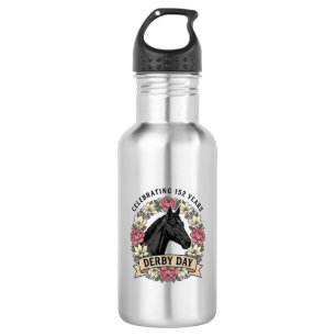 Botella De Agua Diseño Gráfico de Caballo de Fuego de Grabado Anti