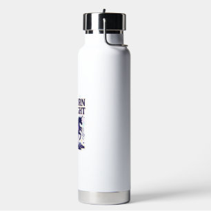 Botella De Agua Diseño Gráfico Unicornio de la Noche Zazzle Diseño