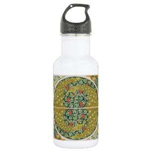 Botella De Agua Diseño intrincado de estilo Art Nouveau pavo