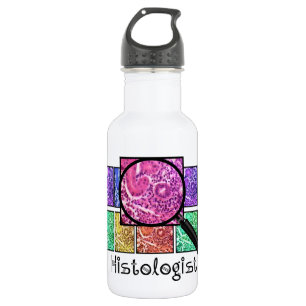 Botella De Agua Diseño magnificado histólogo de las células