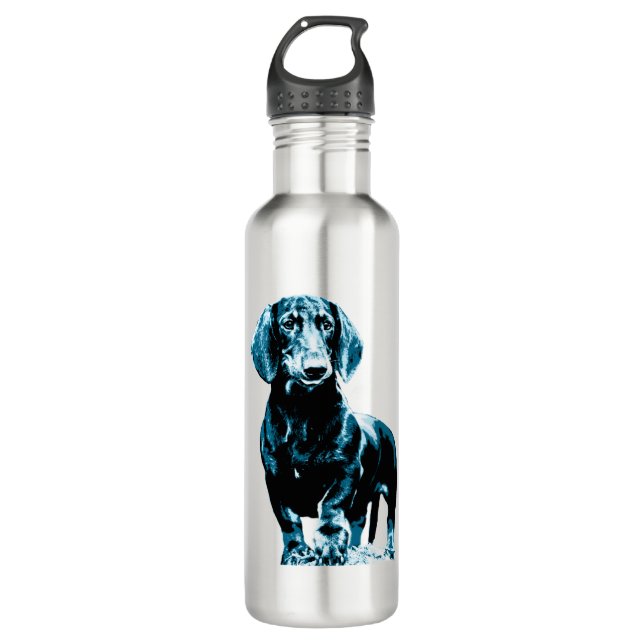 Botella De Agua Diseño moderno de dachshund (Anverso)