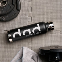 Diseño moderno y simple de papá con nombres de niñ
