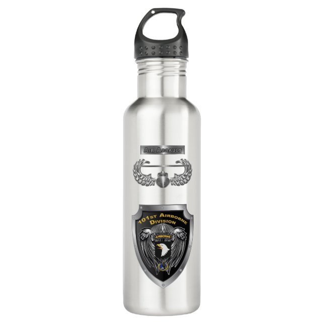 Botella De Agua Diseño personalizado de la 101ª división aérea (Anverso)