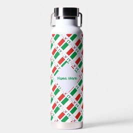 Botella De Agua Diseño personalizado de patrimonio con baldosas de