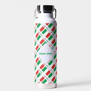 Botella De Agua Diseño personalizado de patrimonio con baldosas de