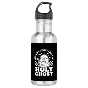 Botella De Agua Diseño Retro Fantasma de Halloween Espíritu Santo_