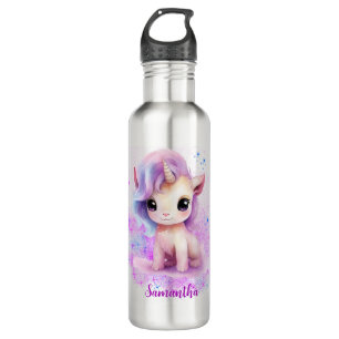 Botella De Agua Diseño unicornio personalizado