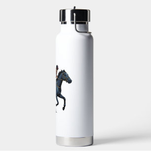 Botella De Agua Diseño vectorial de jockey de carreras de caballos