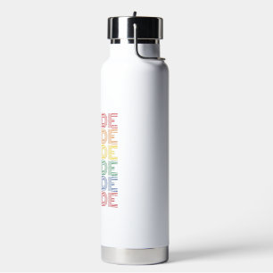 Botella De Agua Diseño vectorial de tipografía retro de orgullo ar