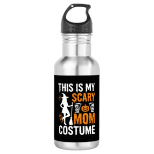 Botella De Agua Disfraz de Bruja de Halloween Mamá Divertida y Esp