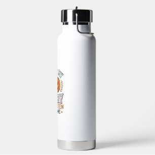 Botella De Agua Disfraz de Halloween espantoso Calabaza Diseño vec
