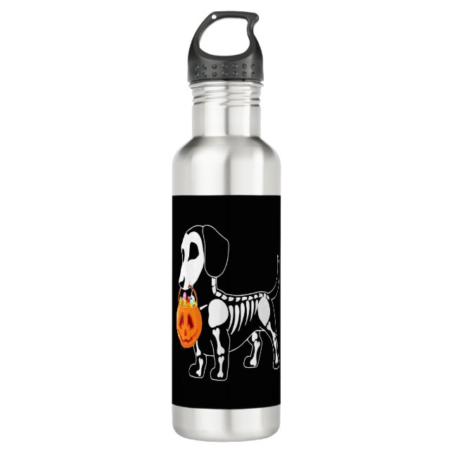 Botella De Agua Disfraz de perro de Halloween (Anverso)