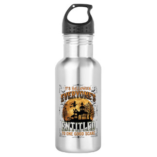 Botella De Agua Disfraz Humano Bulldog Francés Calabaza Halloween_