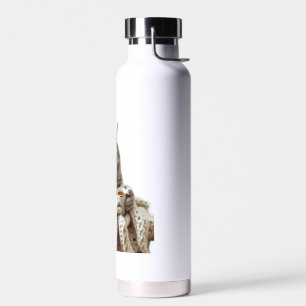 Botella De Agua Disfrutar del té de invierno del gato