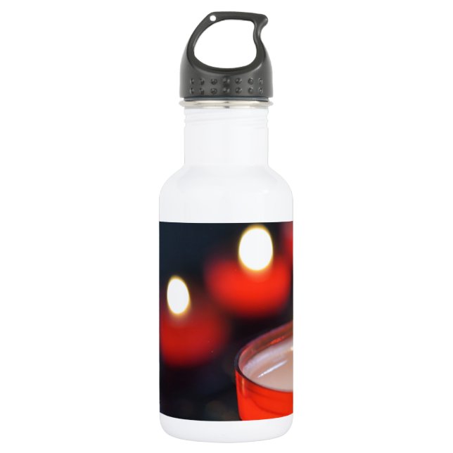 Botella De Agua Disparando velas de la iglesia (Anverso)