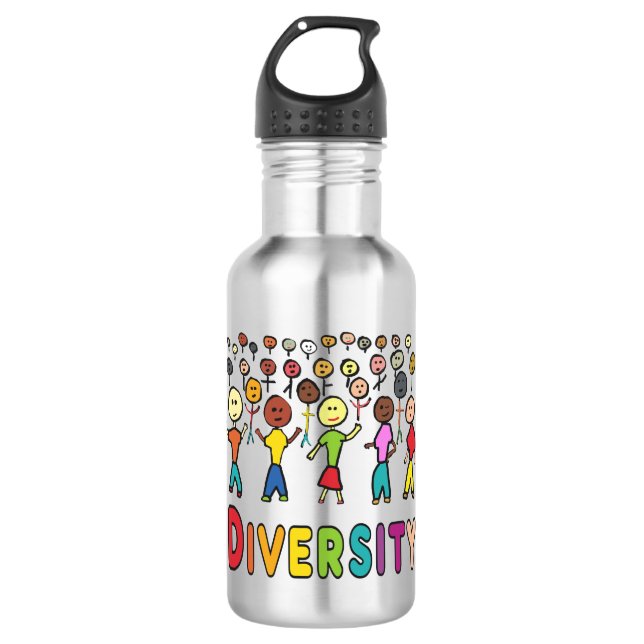 Botella De Agua Diversidad (Anverso)