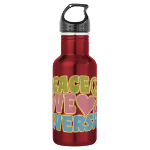 BOTELLA DE AGUA DIVERSIDAD DEL AMOR DE LA PAZ