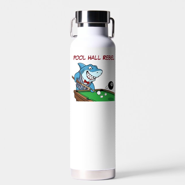 Botella de agua divertida de tiburón de billar (Delantero)