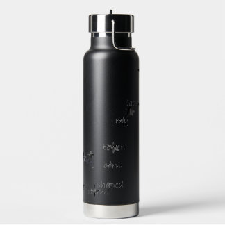 Botella de agua divertida e inspiradora para uso d