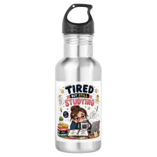 Botella De Agua Divertida Para Estudiantes Cansado