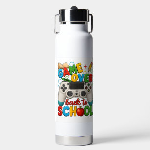 Botella de agua divertida para jugadores Game Over