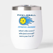 Botella de agua divertida Pickleball mejora la mem