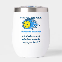 Botella de agua divertida Pickleball mejora la mem
