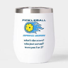 Botella de agua divertida Pickleball mejora la mem