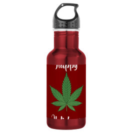 Botella De Agua Divertidas Felices Fiestas Personalizadas Hoja de 