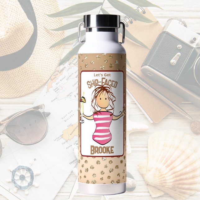 Botella De Agua Divertidas vacaciones de crucero para su Fiesta de (Subido por el creador)
