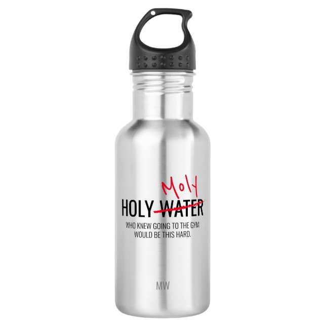 Botella De Agua Divertido deporte para el entrenamiento de Holy Mo (Anverso)