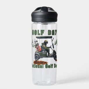 Botella De Agua divertido Día Nacional del Golf, carrito de golf p
