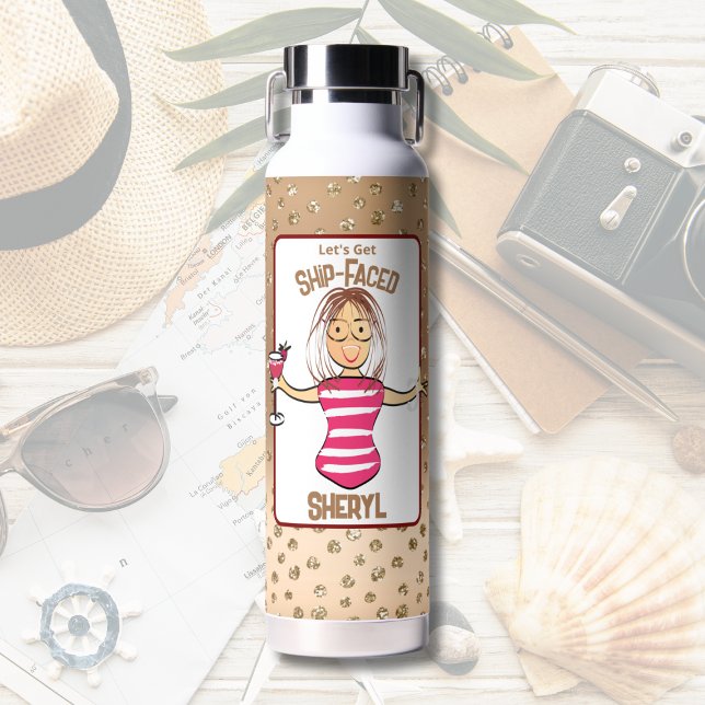 Botella De Agua Divertido diciendo que la incómoda Personalizado L (Subido por el creador)